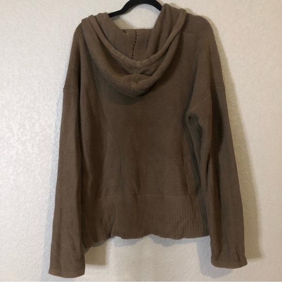 T Alexander Wang Knit Hooded Brown Sweater - Picture 3 of 6